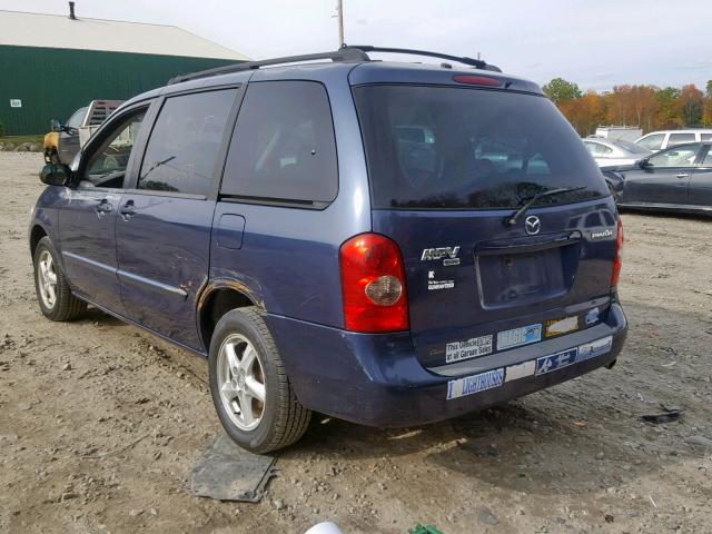 JM3LW28A730356008 - 2003 MAZDA MPV WAGON BLUE photo 3