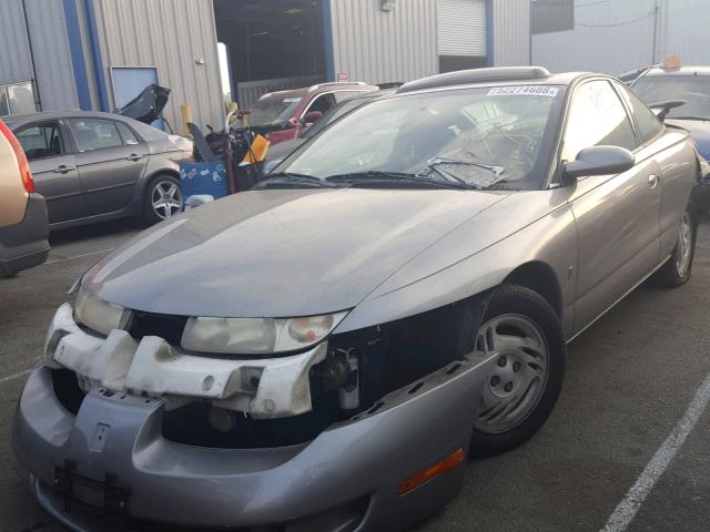 1G8ZG1275VZ317384 - 1997 SATURN SC2 GRAY photo 2