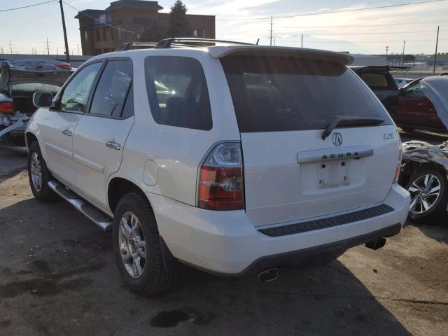 2HNYD18906H508676 - 2006 ACURA MDX TOURIN WHITE photo 3