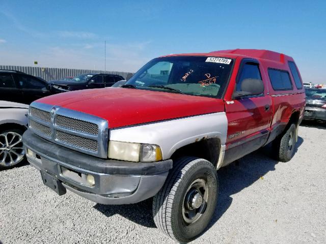 3B7KF26Z6XM520669 - 1999 DODGE RAM 2500 RED photo 2