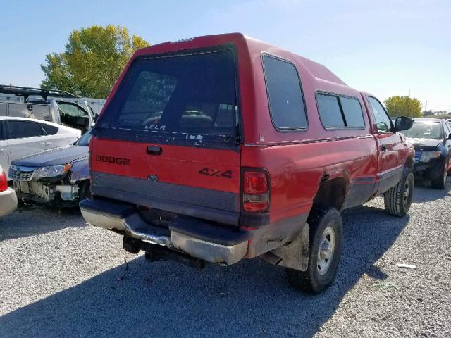 3B7KF26Z6XM520669 - 1999 DODGE RAM 2500 RED photo 4