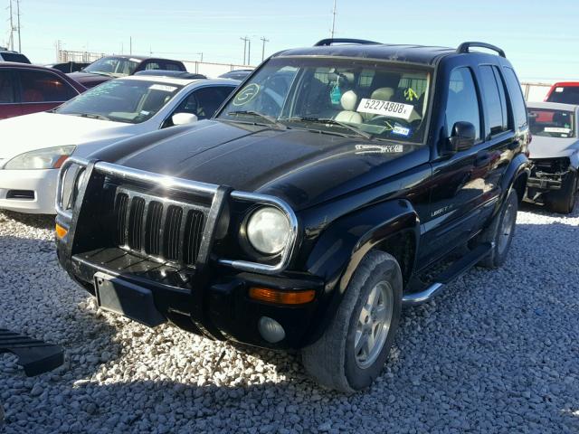 1J4GL58K02W143307 - 2002 JEEP LIBERTY LI BLACK photo 2