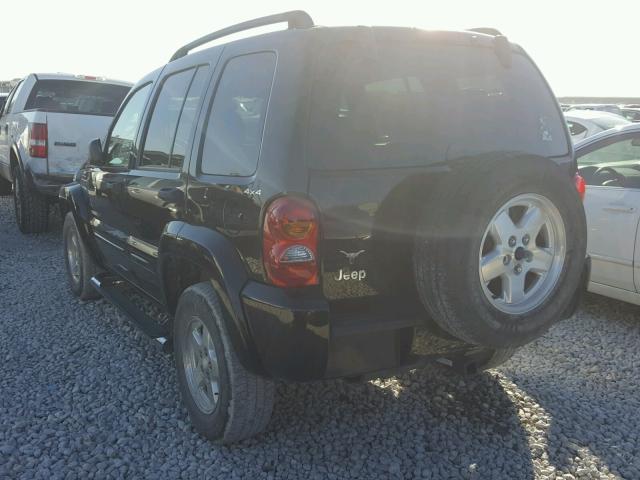 1J4GL58K02W143307 - 2002 JEEP LIBERTY LI BLACK photo 3