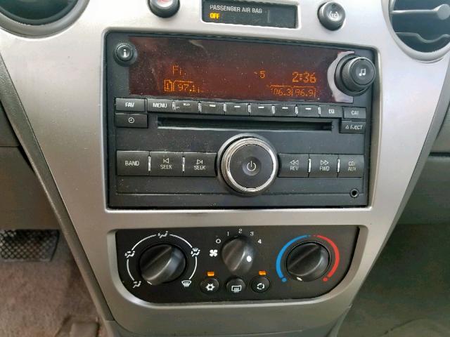 1G8AL55F57Z140518 - 2007 SATURN ION LEVEL BLACK photo 9