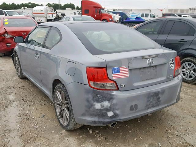 JTKJF5C76B3003875 - 2011 TOYOTA SCION TC GRAY photo 3
