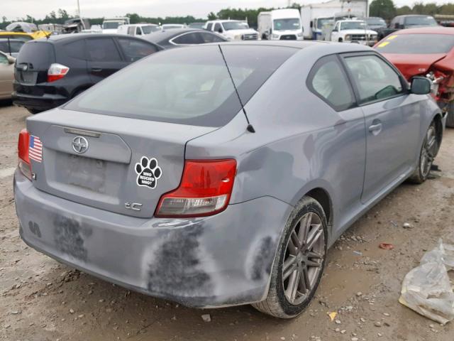 JTKJF5C76B3003875 - 2011 TOYOTA SCION TC GRAY photo 4