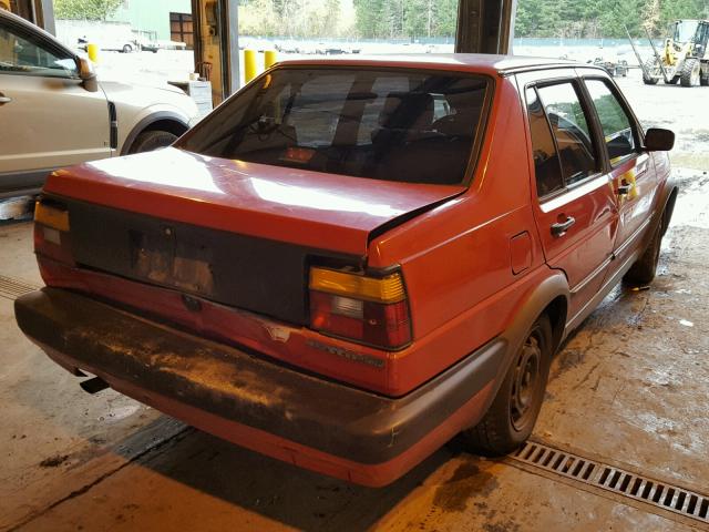 3VWRA21G2NM030792 - 1992 VOLKSWAGEN JETTA GL RED photo 4