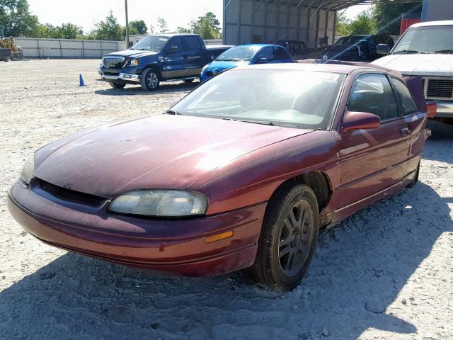 2G1WW12M1V9156066 - 1997 CHEVROLET MONTE CARL მუქწითელი ფოტო 2