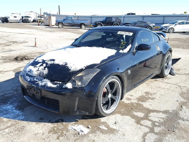 JN1AZ34E85M650103 - 2005 NISSAN 350Z COUPE BLACK photo 2