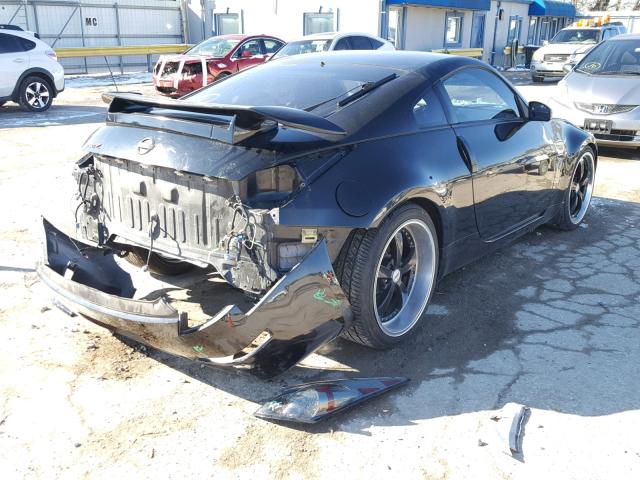 JN1AZ34E85M650103 - 2005 NISSAN 350Z COUPE BLACK photo 4