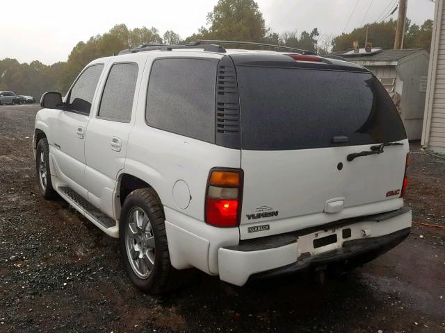 1GKEK63U06J120583 - 2006 GMC YUKON DENA WHITE photo 3