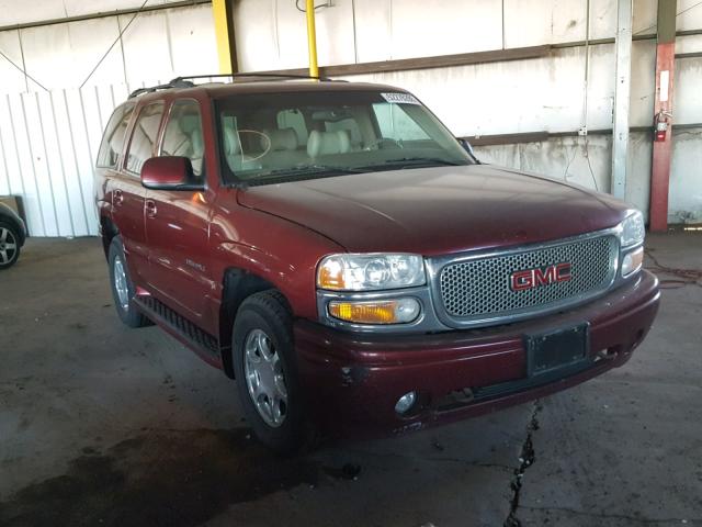 1GKEK63U11J267746 - 2001 GMC YUKON BURGUNDY photo 1