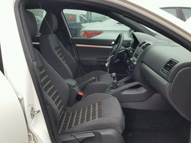 3VWDJ71K79M045287 - 2009 VOLKSWAGEN GLI თეთრი ფოტო 5