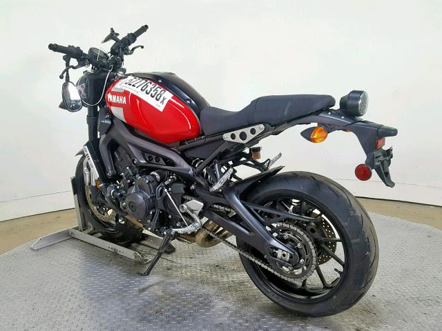 JYARN47E0JA002078 - 2018 YAMAHA XSR900 RED photo 6