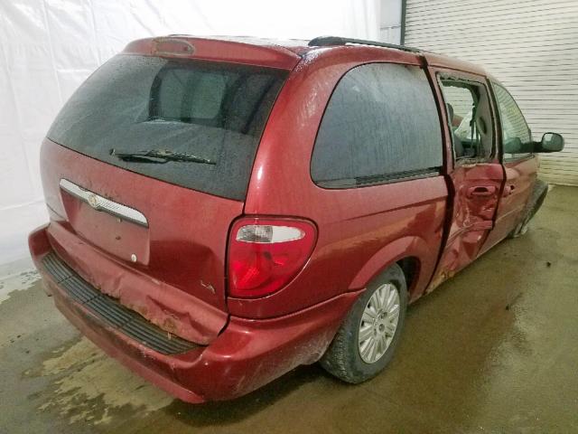 2A4GP44RX7R342379 - 2007 CHRYSLER TOWN & COU MAROON photo 4