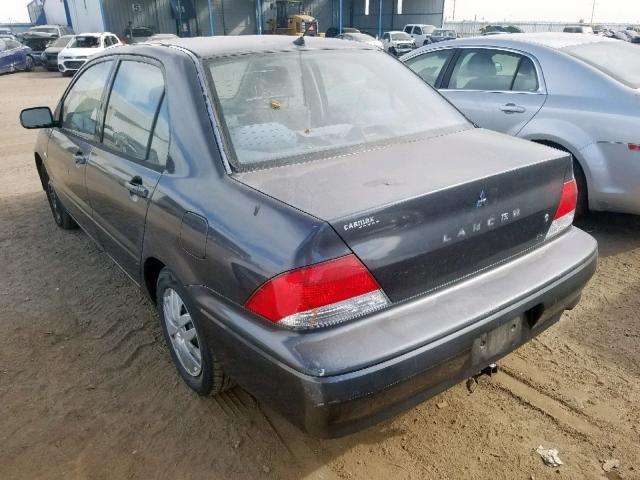 JA3AJ26E73U020810 - 2003 MITSUBISHI LANCER ES GRAY photo 3