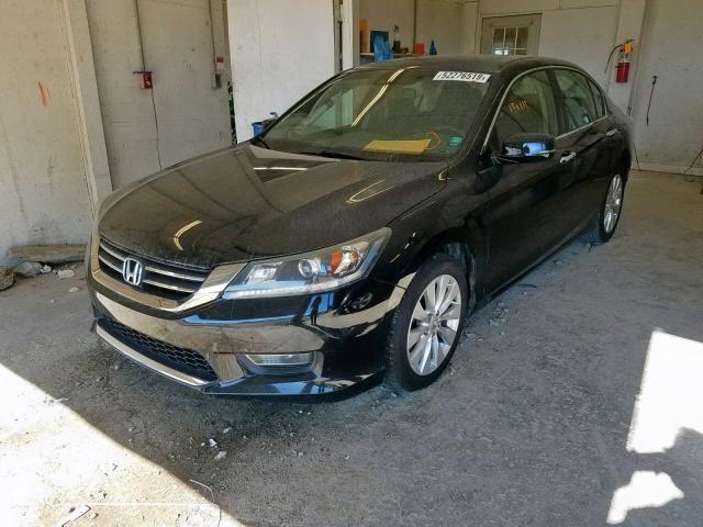 1HGCR2F83DA007893 - 2013 HONDA ACCORD EXL BLACK photo 2