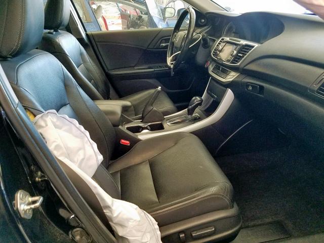 1HGCR2F83DA007893 - 2013 HONDA ACCORD EXL BLACK photo 5