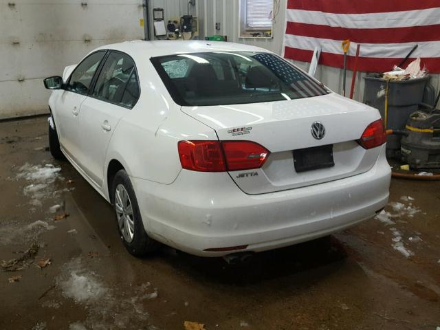 3VW2K7AJ7DM241055 - 2013 VOLKSWAGEN JETTA BASE 白色 照片 3