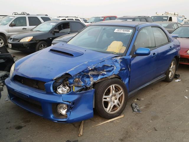 JF1GD29682H502920 - 2002 SUBARU IMPREZA WR BLUE photo 2