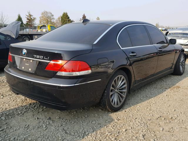 WBAHN83548DT78561 - 2008 BMW 750 LI BLACK photo 4