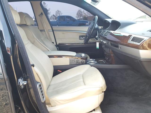 WBAHN83548DT78561 - 2008 BMW 750 LI BLACK photo 5