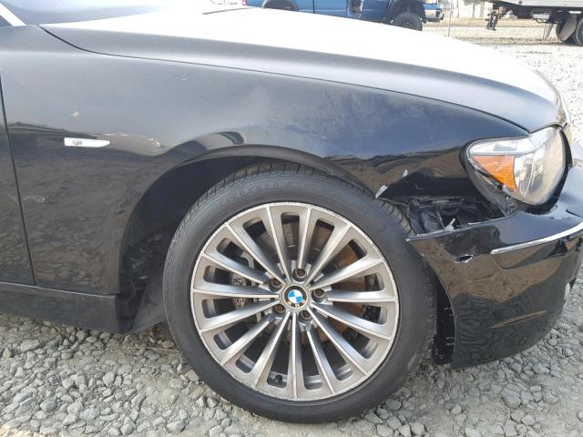 WBAHN83548DT78561 - 2008 BMW 750 LI BLACK photo 9