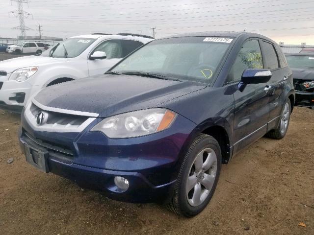 5J8TB18298A006387 - 2008 ACURA RDX BLUE photo 2