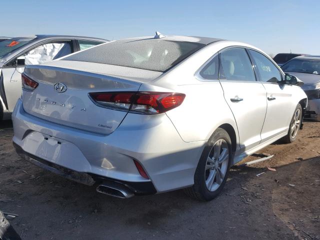 5NPE34AF9JH600446 - 2018 HYUNDAI SONATA SPO SILVER photo 4