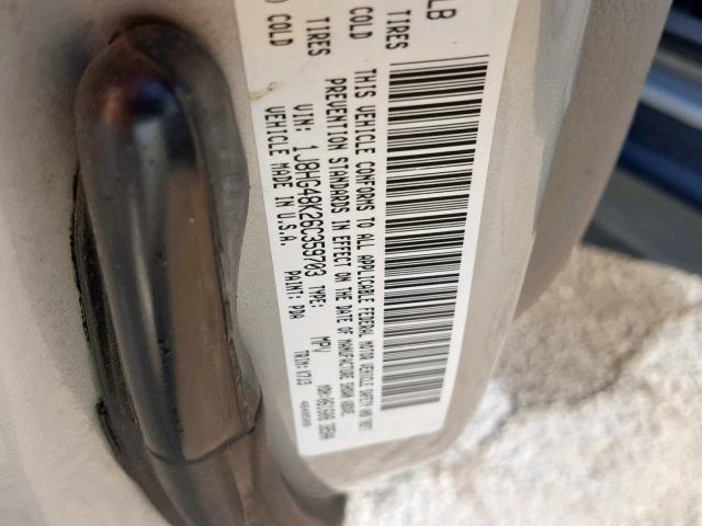 1J8HG48K26C359703 - 2006 JEEP COMMANDER ნაცრისფერი ფოტო 10