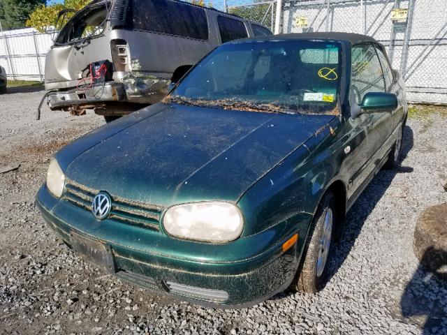 3VWDC21V61M809710 - 2001 VOLKSWAGEN CABRIO GLX GREEN photo 2