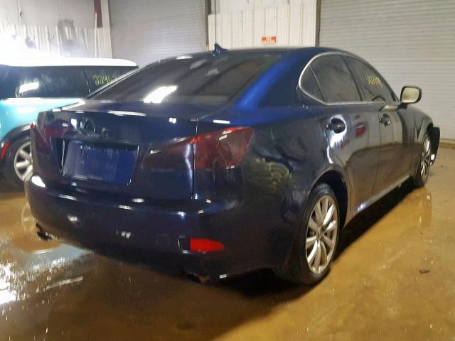 JTHCK262075013726 - 2007 LEXUS IS 250 BLUE photo 4