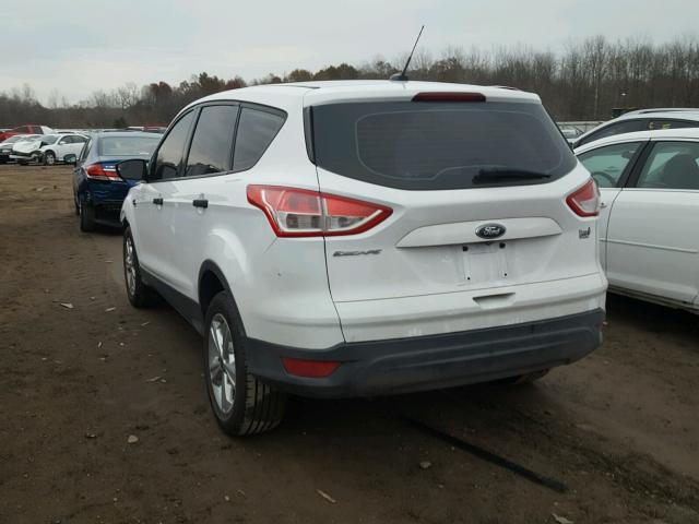 1FMCU0F72EUC07281 - 2014 FORD ESCAPE S WHITE photo 3