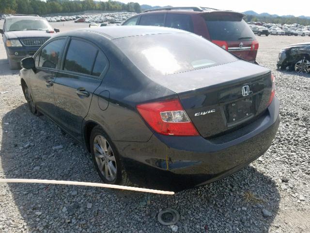19XFB2F95CE052483 - 2012 HONDA CIVIC EXL 黑色 照片 3