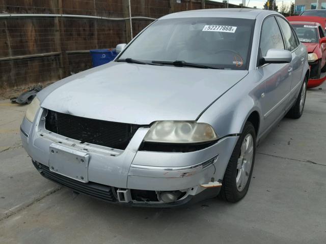 WVWTH63B02P177986 - 2002 VOLKSWAGEN PASSAT GLX SILVER photo 2