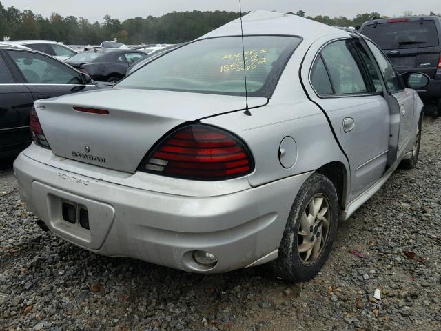 1G2NE52F74C229550 - 2004 PONTIAC GRAND AM S SILVER photo 4