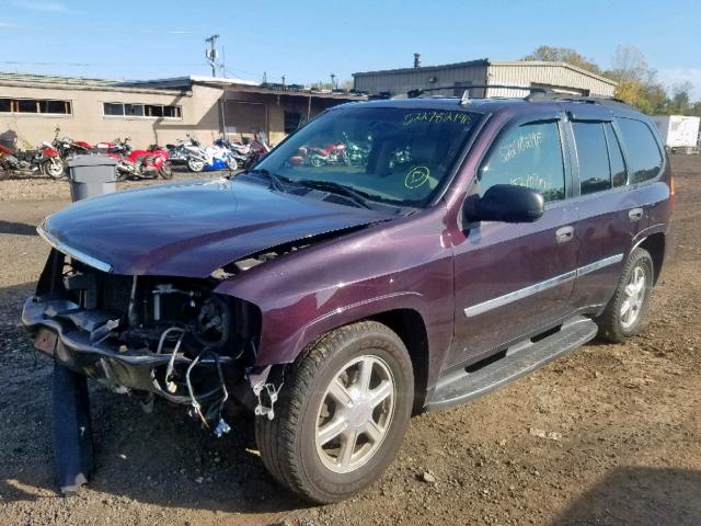 1GKDT13S182114847 - 2008 GMC ENVOY PURPLE photo 2