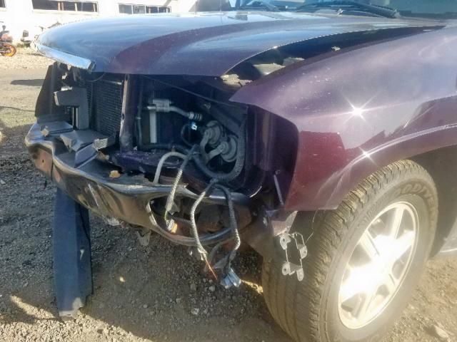 1GKDT13S182114847 - 2008 GMC ENVOY PURPLE photo 9