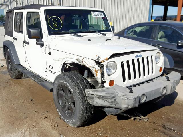 1J8GB39107L141593 - 2007 JEEP WRANGLER X WHITE photo 1