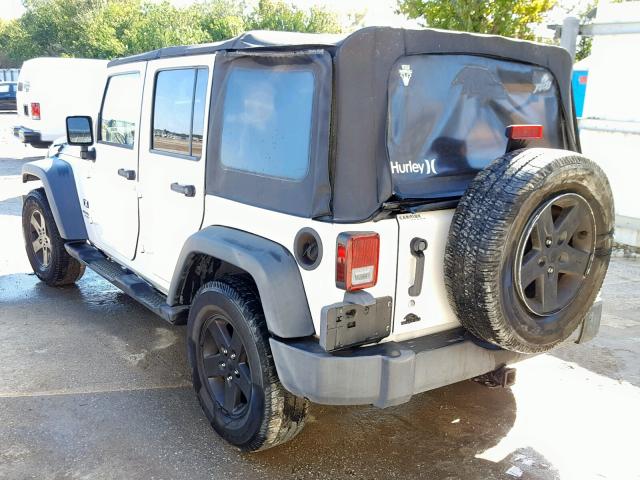 1J8GB39107L141593 - 2007 JEEP WRANGLER X WHITE photo 3