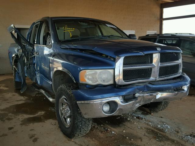 3D7KU28D54G161337 - 2004 DODGE RAM 2500 S BLUE photo 1