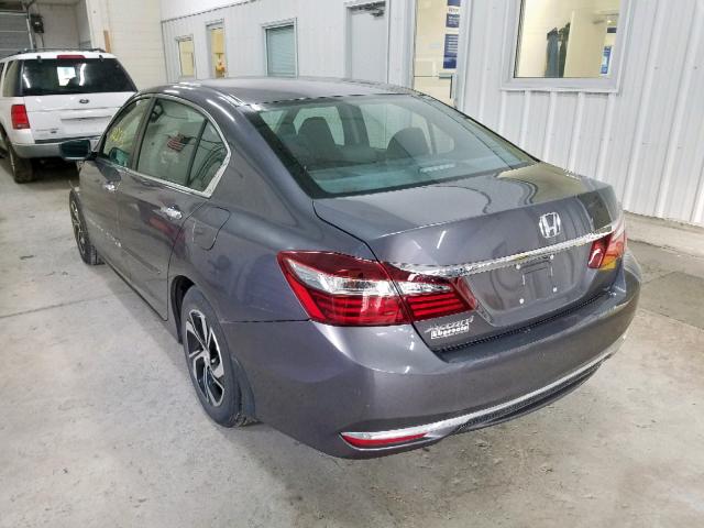 1HGCR2F32GA100218 - 2016 HONDA ACCORD LX GRAY photo 3