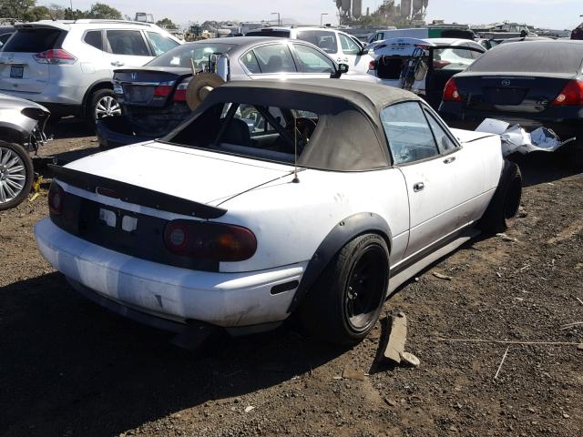 JM1NA3513L0109112 - 1990 MAZDA MX-5 MIATA WHITE photo 4