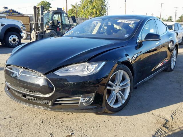 5YJSA1E24FF111019 - 2015 TESLA MODEL S BLACK photo 2