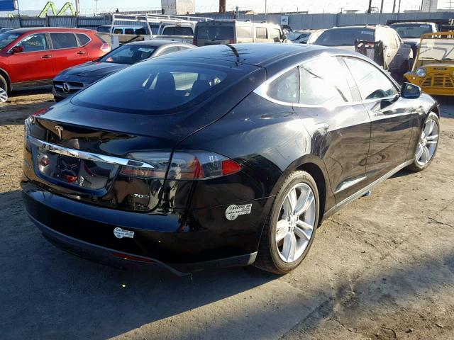 5YJSA1E24FF111019 - 2015 TESLA MODEL S BLACK photo 4