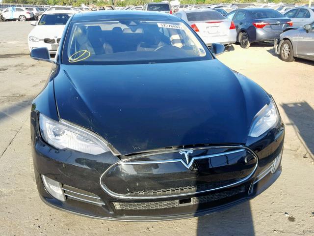 5YJSA1E24FF111019 - 2015 TESLA MODEL S BLACK photo 9