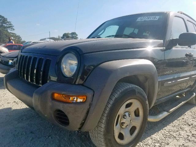 1J4GL48K83W516900 - 2003 JEEP LIBERTY SP BLACK photo 9