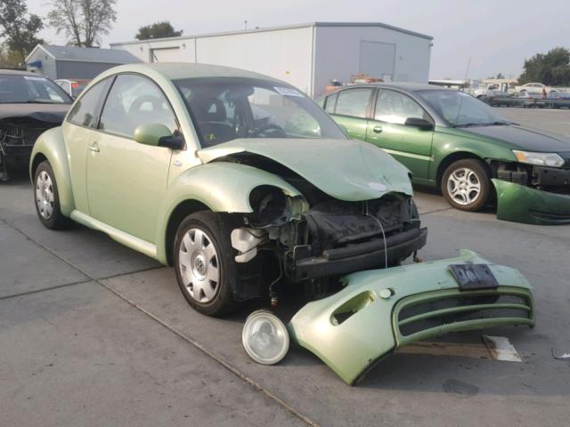3VWBK21C12M441074 - 2002 VOLKSWAGEN NEW BEETLE GREEN photo 1