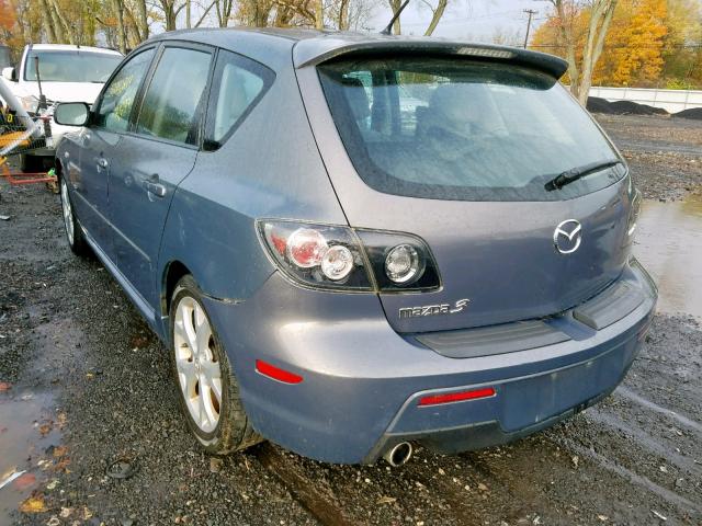 JM1BK344271739456 - 2007 MAZDA 3 HATCHBAC GRAY photo 3