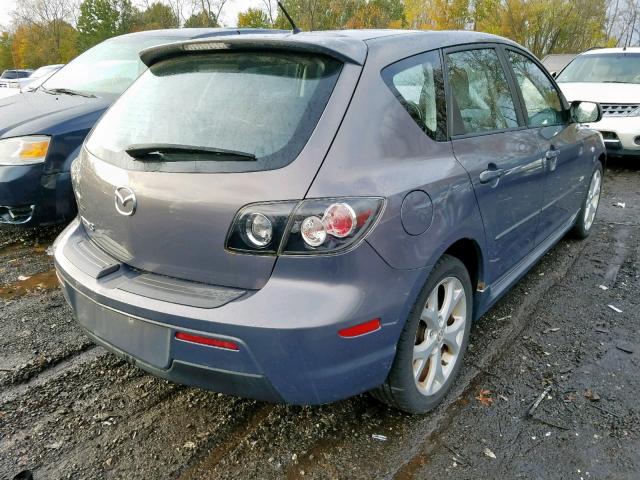 JM1BK344271739456 - 2007 MAZDA 3 HATCHBAC GRAY photo 4